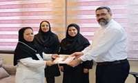 تقدیر و تجلیل از مسئول بهداشت محیط مرکز
